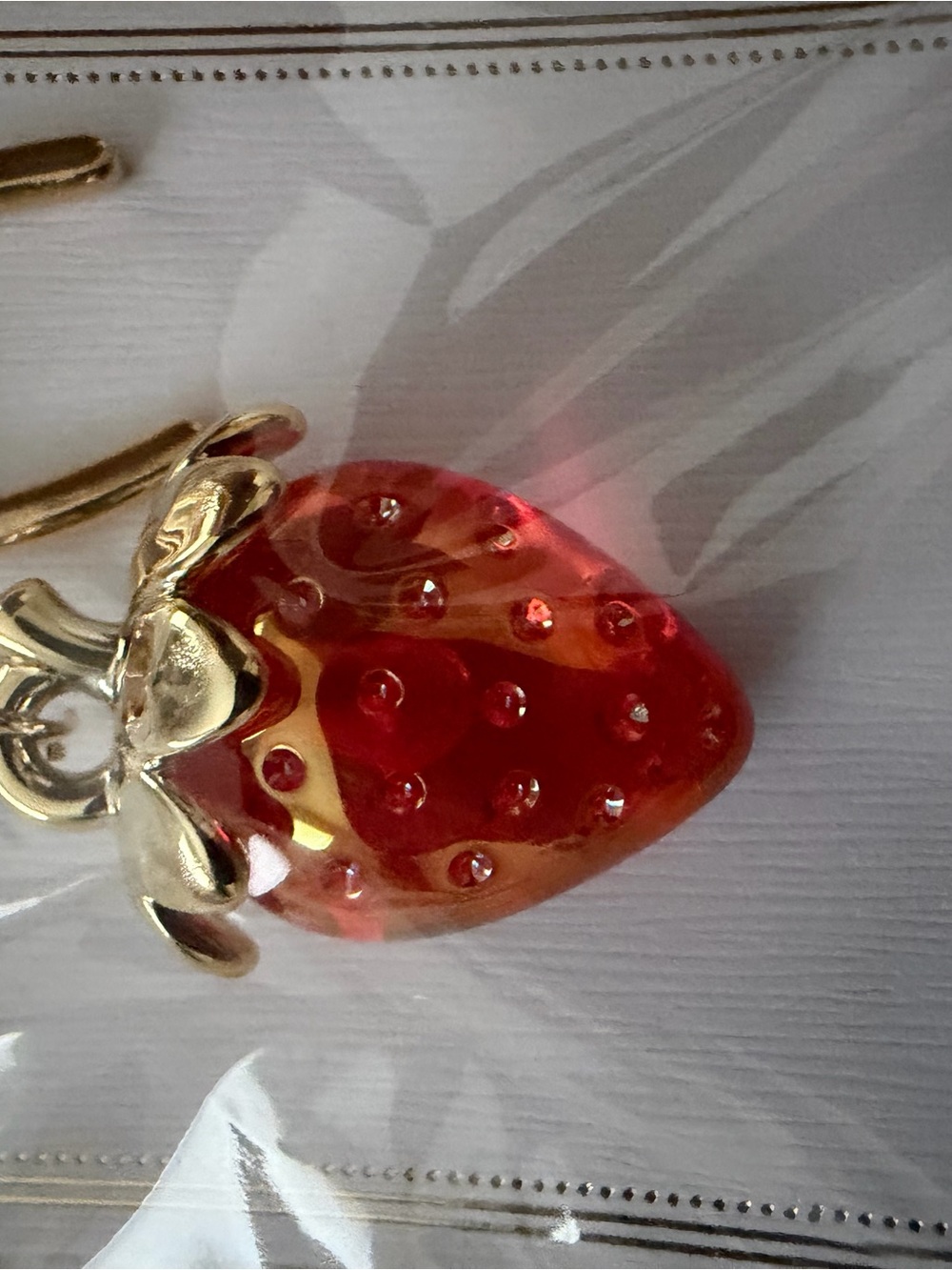 Strawberry Charm Keychain / Purse Charm π - Picture 4 of 9